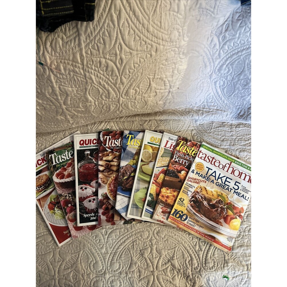 Taste of Home Magazines Lot of 9 Issues from 2000-2009